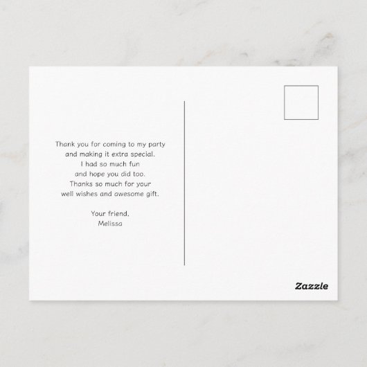 Groovy Peace signalisiert Regenbogenmuster Postkarte (Rückseite)