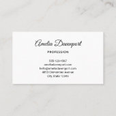 Groovy Peace signalisiert Regenbogenmuster Visitenkarte (Rückseite)