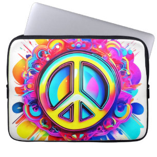 Groovy Peace Vibes Laptopschutzhülle