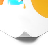 Groovy Peace Vibes Poster (Ecke)