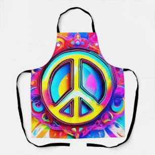 Groovy Peace Vibes Schürze