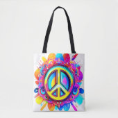 Groovy Peace Vibes Tasche (Vorderseite)