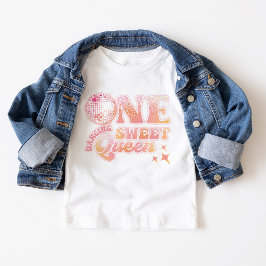 Groovy Peach Pink Disco Dancing Queen Baby T-shirt
