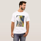 Groovy Penguin-malender weißer T - Shirt (Vorne ganz)