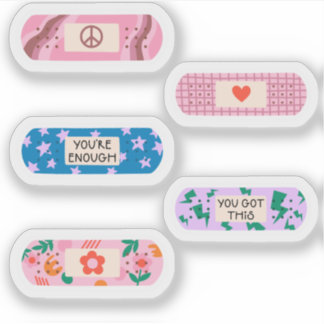 Groovy Pflaster - Retro Motivierend Healing Design Aufkleber