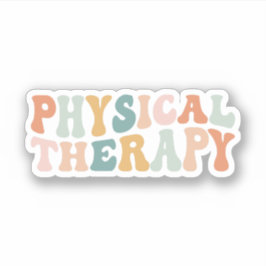 Groovy Physical Therapy Physical Therapist PT Gesc Aufkleber