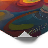 Groovy Piano Vibes Poster (Ecke)