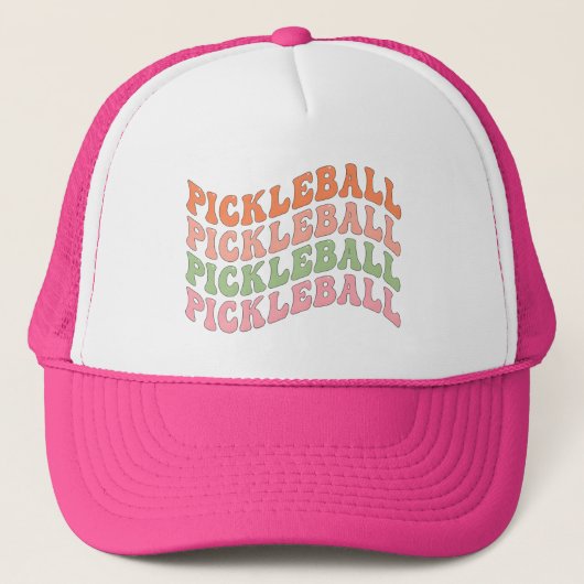 Groovy Pickleball Truckerkappe (Vorderseite)