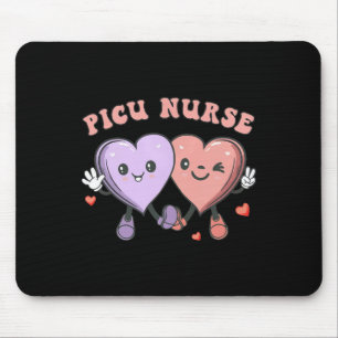 Groovy-Picu-Krankenschwester Valentinstag Herzen K Mousepad