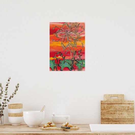 Groovy Pigs print Poster (Küche)