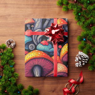 Groovy Pilz Retro-Geschenkpapier Geschenkpapier