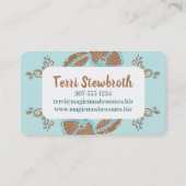 Groovy Pilze Koch Catering kulinarisch Visitenkarte (Rückseite)