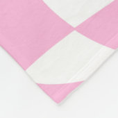 Groovy Pink Disco Ball 60er Hippie Retro Checkered Fleecedecke (Ecke)