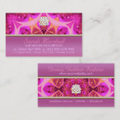 Groovy Pink Fashion Goddess Business Card Visitenkarte (Vorne/Hinten)