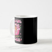 Groovy Pink Gingerbread Sleigh Coquette Bow Christ Kaffeetasse (Vorderseite Links)