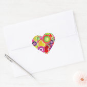 Groovy Pink Heart Sticker (Umschlag)