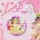 Groovy Pink Palm Paper Teller (Party)