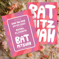 Groovy Pink Waves Custom Bat Mitzvah