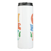 Groovy Plant Lover "Grow With The Flow" Graphic Thermosbecher (Rückseite)