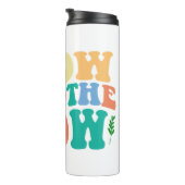 Groovy Plant Lover "Grow With The Flow" Graphic Thermosbecher (Nach rechts gedreht)