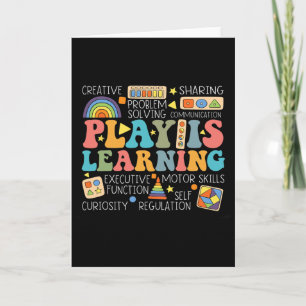 Groovy Play Is Learning Kindergarten-Lehrer Anerke Karte