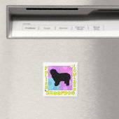 Groovy Polish Lowland Sheepdog Magnet (In Situ (Geschirrspüler))