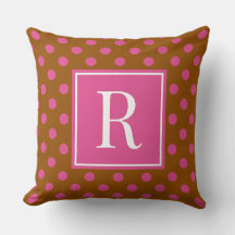 Groovy Polka Dot - Braun und Hot Pink