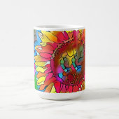 Groovy Pop Art Sonnenblumen Tasse Cup (Mittel)