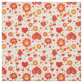 Groovy Pop Art valentines Funky Erdbeere der 1960e Stoff (Muster)