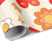 Groovy Pop Art valentines Pilzzzunge der 60er Jahr Geschenkpapier (Rolleneckpunkt)