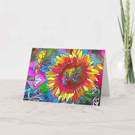 Groovy Pop Kunst, Dichtung und Musik Karte (Vorderseite)