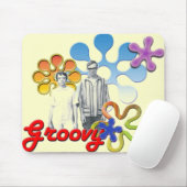 Groovy Pop-Kunst Mousepad (Mit Mouse)
