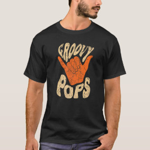 Groovy Pops 70er Ästhetische Nostalgie 1970er Retr T-Shirt