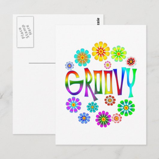 GROOVY POSTKARTE (Vorne/Hinten)