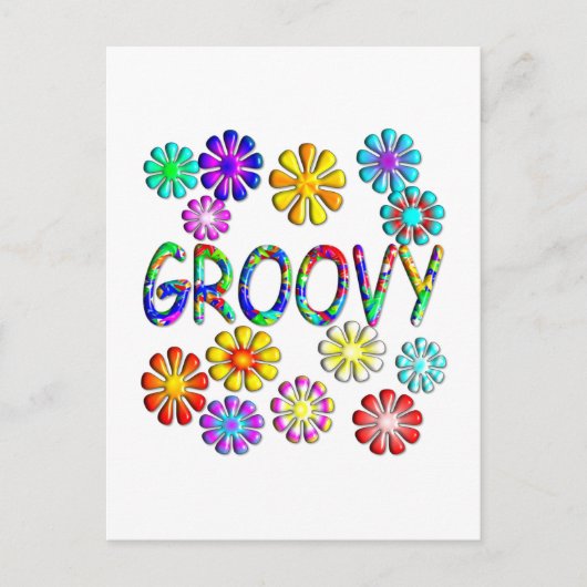 Groovy Postkarte (Vorderseite)