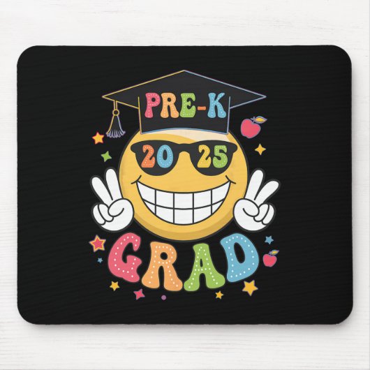 Groovy Pre-K Absolvent Glückwunsch zum Abschluss C Mousepad (Vorne)