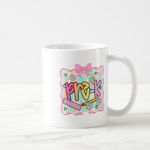 Groovy Pre-K Zurück zur Schule Erster Schultag Bo Kaffeetasse