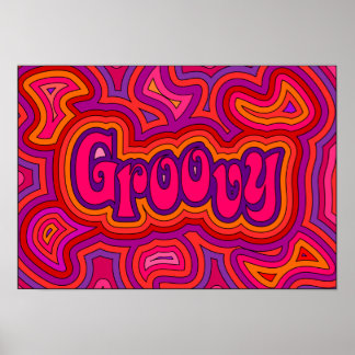 Groovy Print Poster