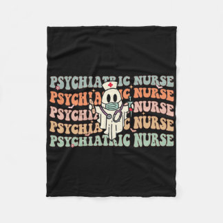 Groovy Psych Nurse Halloween Psychiatric He Fleecedecke