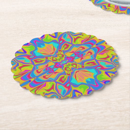 Groovy-Psycheded-Symmetrie Untersetzer (angewinkelt)