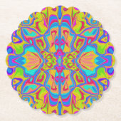 Groovy-Psycheded-Symmetrie Untersetzer (Vorderseite)