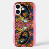 Groovy Psychedelic Cat Eyes Case-Mate iPhone Hülle (Rückseite)
