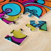 Groovy Psychedelic Floral Puzzle (Seite)