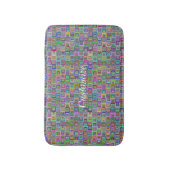 Groovy Psychedelic Hippie-Stil Thunder_Cove Badematte (Vorderseite Vertikal)