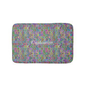 Groovy Psychedelic Hippie-Stil Thunder_Cove Badematte (Vorderseite)