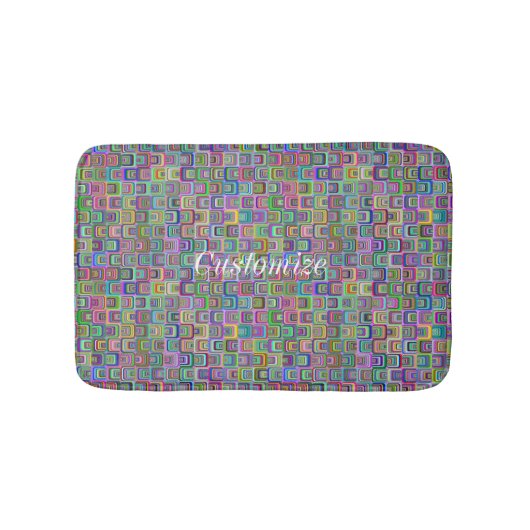 Groovy Psychedelic Hippie-Stil Thunder_Cove Badematte (Vorderseite)