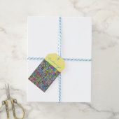 Groovy Psychedelic Hippie-Stil Thunder_Cove Geschenkanhänger (Mit Garn)