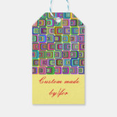 Groovy Psychedelic Hippie-Stil Thunder_Cove Geschenkanhänger (Rückseite)