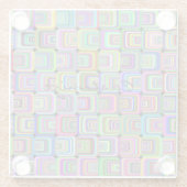 Groovy Psychedelic Hippie-Stil Thunder_Cove Glasuntersetzer (Rückseite)