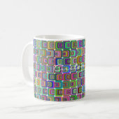 Groovy Psychedelic Hippie-Stil Thunder_Cove Kaffeetasse (Vorderseite Links)
